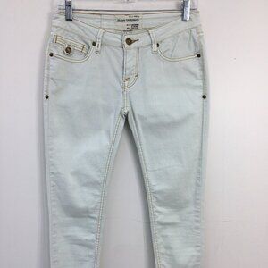 Jimmy Taverniti AIR Anti-Exposure Low Rise Skinny Crop Jeans in White Size 27(4)